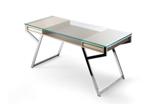 Lui Desk With Drawer & PadBy Gallotti & Radice